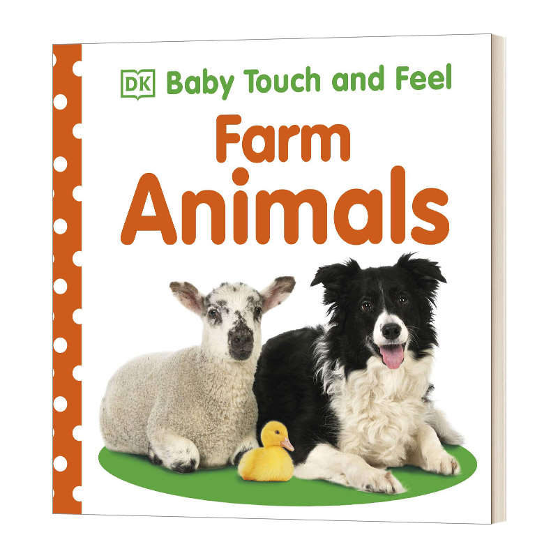 英文原版 Baby Touch and Feel Farm Animals DK宝宝触摸书 农场动物 英文版 进口英语原版书籍
