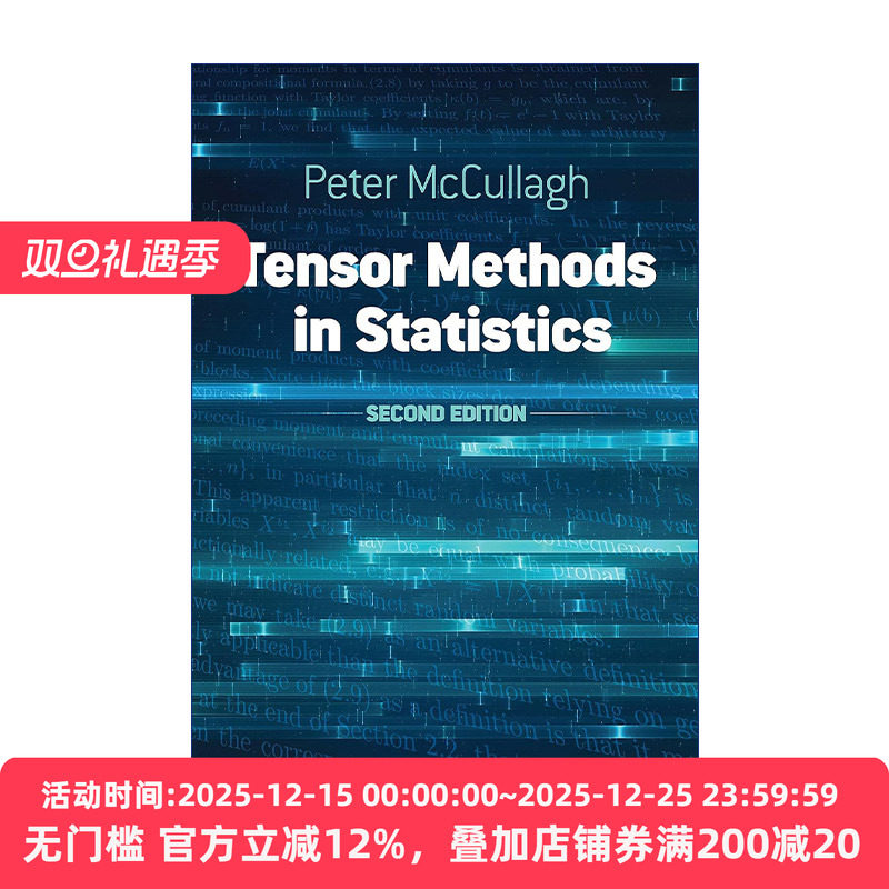 英文原版 Tensor Methods in Statistics 统计学中的张量方法 第二版 芝加哥大学统计学教授Peter McCullagh 进口英语原版书籍