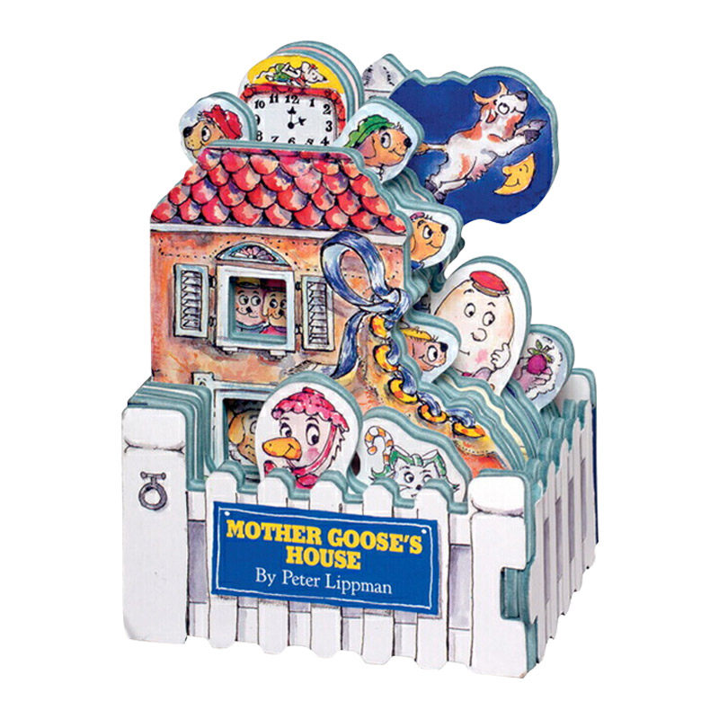 迷你屋系列 鹅妈妈 Mini House Mother Goose's House 鹅妈妈的家 英文原版纸板造型玩具书 幼儿英语启蒙读物 进口书籍