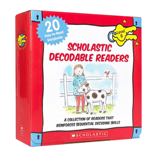 学乐自然拼读初级盒装20册 Scholastic Decodable Readers Box Set Level B 英文原版儿童启蒙学习英语分级绘本 进口书籍