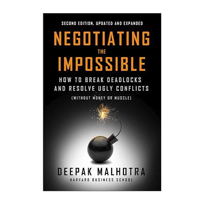 英文原版 Negotiating the Impossible 哈佛商学院谈判课 第二版 迪帕克·马哈拉 英文版 进口英语原版书籍