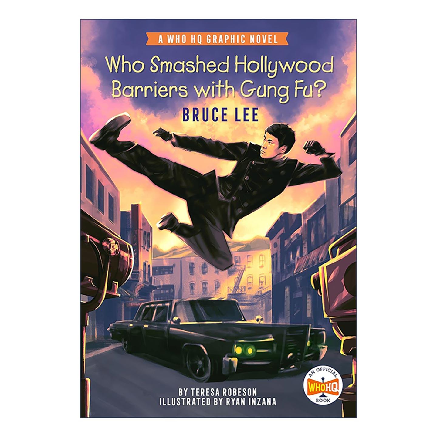 英文原版 Who Smashed Hollywood Barriers with Gung Fu Bruce Lee 谁用功夫打破了好莱坞的壁垒 李小龙 儿童历史科普百科漫画