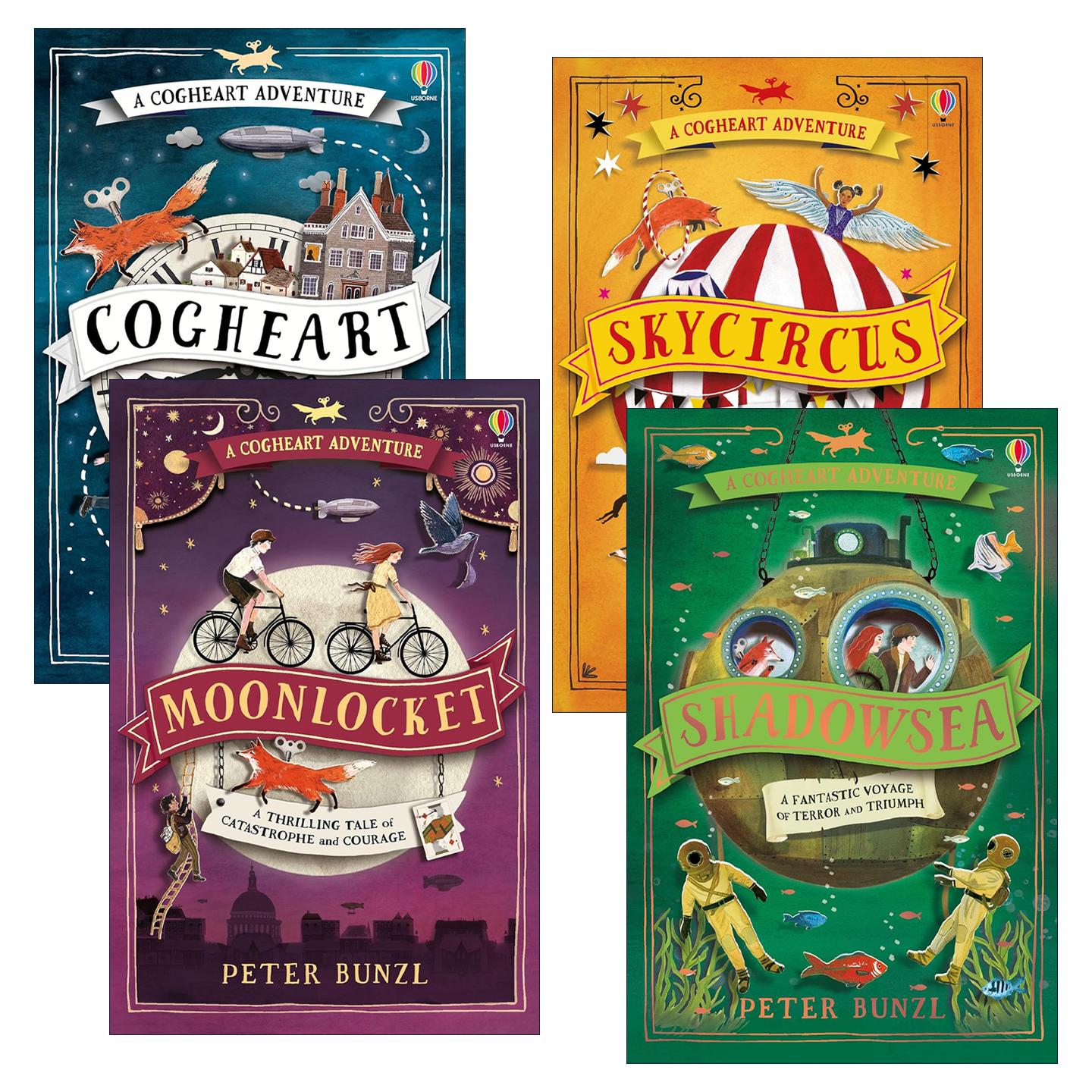 英文原版 The Cogheart Adventures 齿轮之心历险记系列4册 Cogheart/Moonlocket/Skycircus/Shadowsea 少儿读物 英文版 进口书籍图片