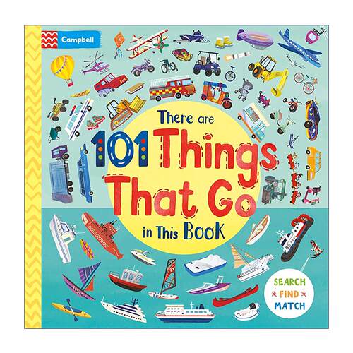 英文原版 There Are 101 Things That Go In This Book 101种交通工具 儿童科普百科纸板翻翻书 英文版 进口英语原版书籍