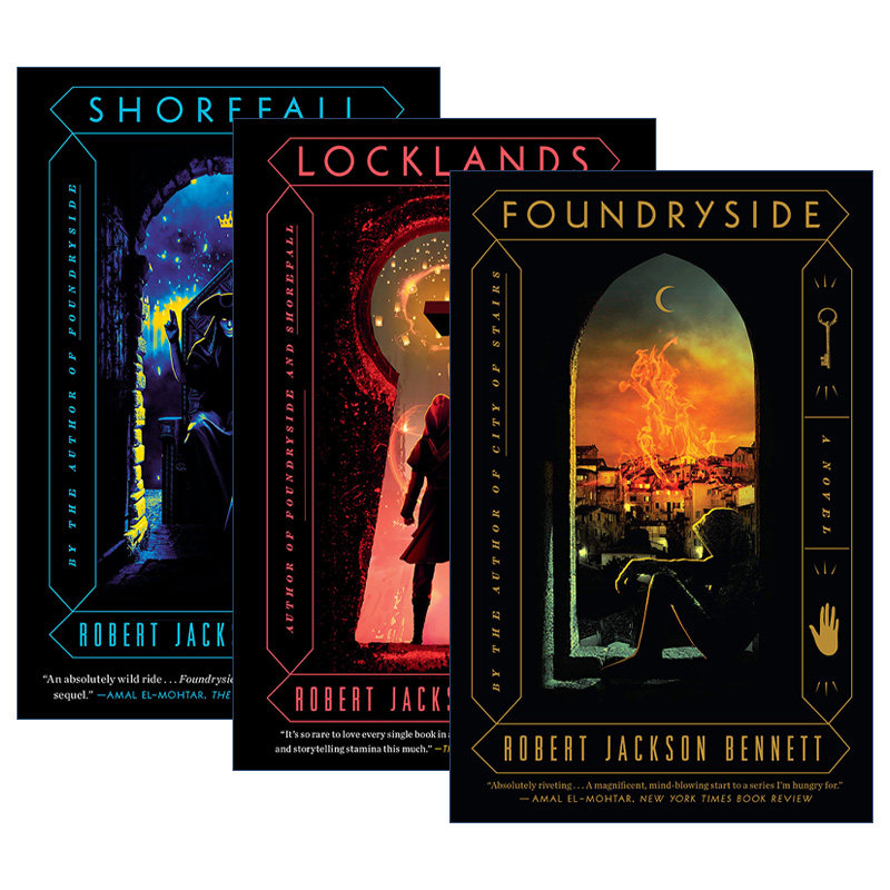 英文原版 The Founders Trilogy 铭印之子三部曲 3册 奇幻动作冒险小说 Robert Jackson Bennett 英文版 进口英语原版书籍