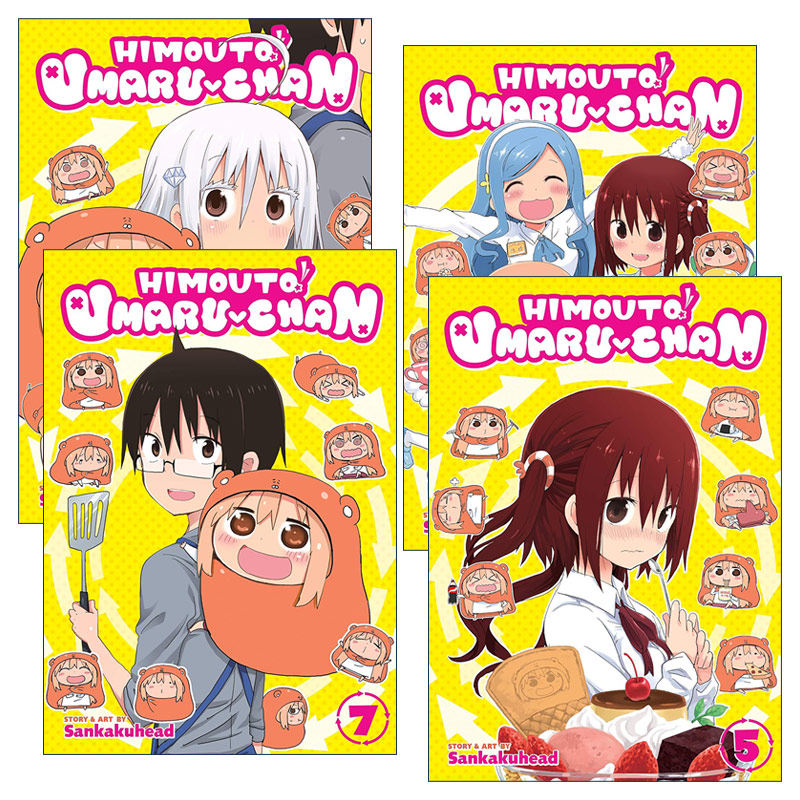 英文原版 Himouto! Umaru-Chan 干物妹！小埋系列5-8册 我家有个鱼干妹 同名动漫漫画 三角头 英文版 进口英语原版书籍