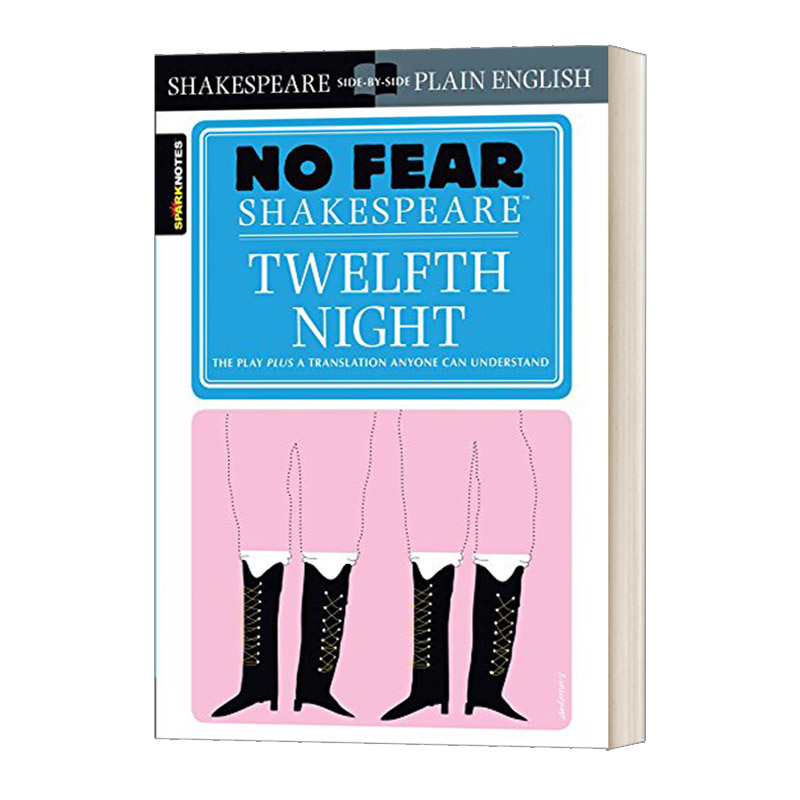 别怕莎士比亚  第十二夜 Twelfth Night No Fear Shakespeare 无惧莎士比亚 英文原版文学读物 进口欢庆喜剧小说英语书籍