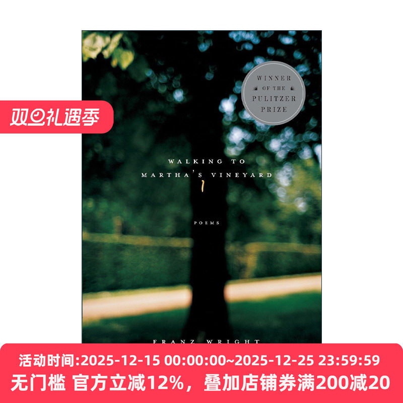 英文原版 Walking to Martha's Vineyard 步行前往马撒葡萄园岛 自然诗歌 普利策奖 Franz Wright 英文版 进口英语原版书籍