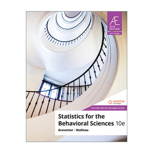 英文原版 Statistics For Behavioral Sciences 行为科学统计 第10版 英文版 进口英语原版书籍