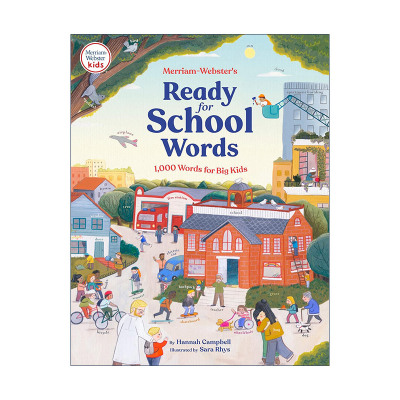 英文原版 Merriam-Webster's Ready for School Words 韦氏学前词汇集 适合大孩子们的1000个词汇 精装 英文版 进口英语原版书籍