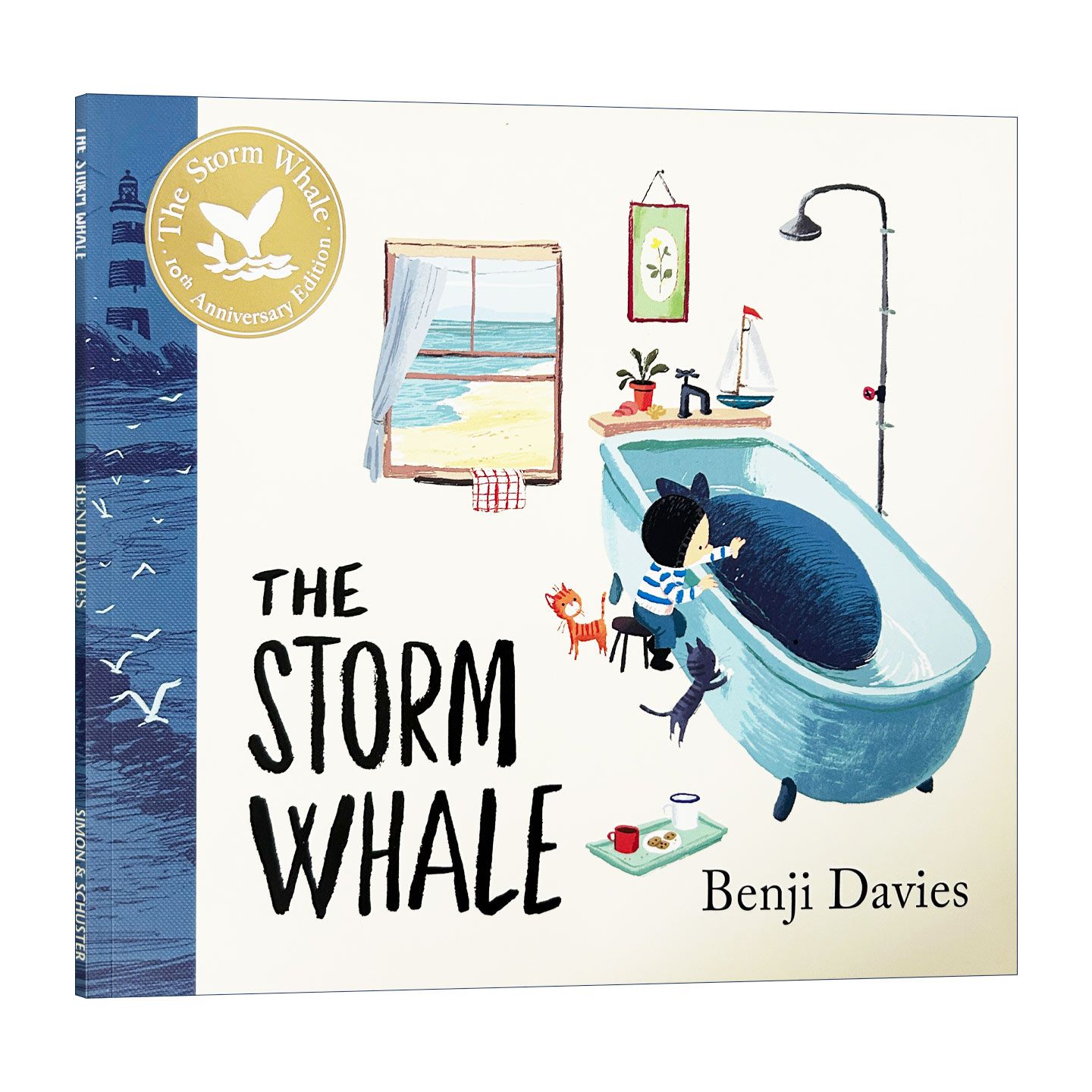 英文原版 The Storm Whale 那天来的鲸鱼 10周年纪念版 Benji Davies绘本 英文版 进口英语原版书籍