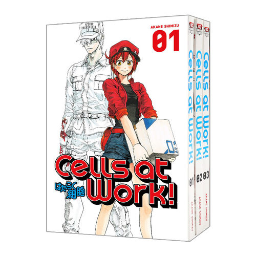 Cells At Work! 工作细胞1-3册 英文原版漫画读物 进口英语书籍