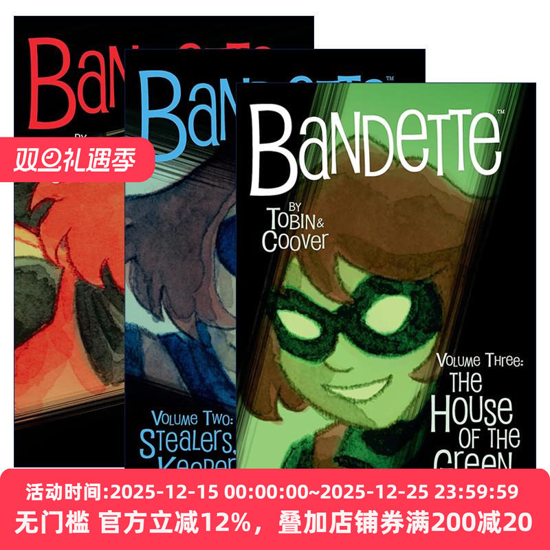 英文原版 Bandette班迪特3册 黑马漫画 艾斯纳奖得主Paul Tobin 英文版 进口英语原版书籍
