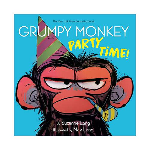 英文原版 Grumpy Monkey Party Time 暴怒猴系列 派对时间到了 儿童绘本 纸板书 英文版 进口英语原版书籍