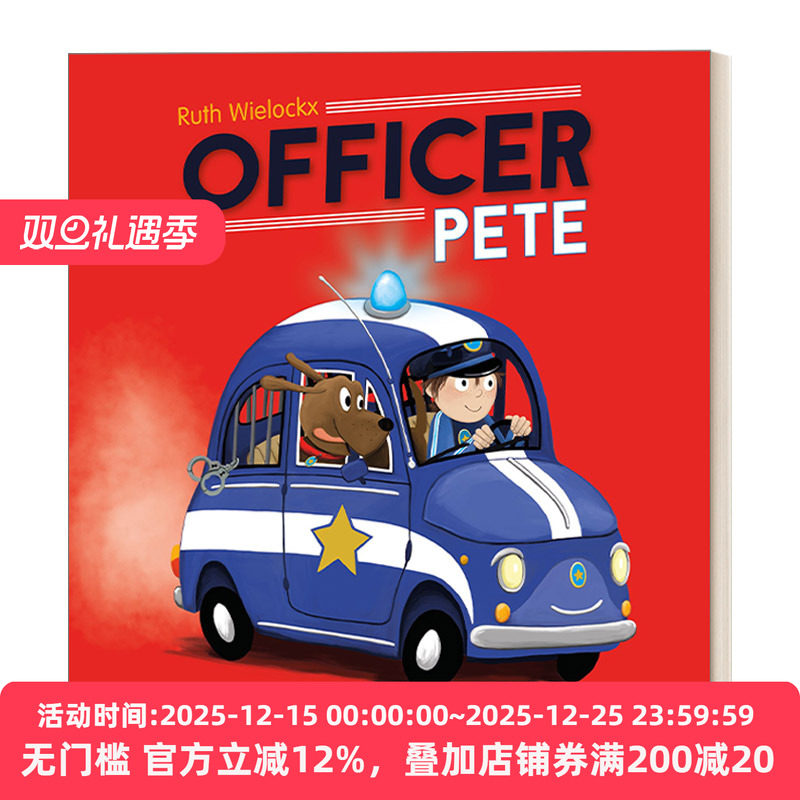 英文原版 Officer Pete Daring Stories 皮特警官 4-9岁儿童幽默故事绘本 名家Ruth Wielockx 英文版 进口英语原版书籍