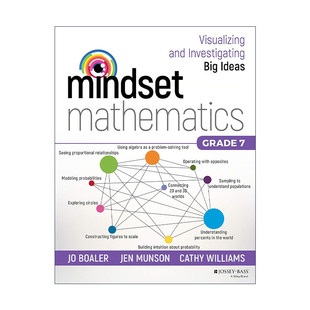 英文原版 Mindset Mathematics Grade 7 思维数学 可视化和研究大观念 七年级 斯坦福大学教授Jo Boaler 英文版 进口英语原版书籍