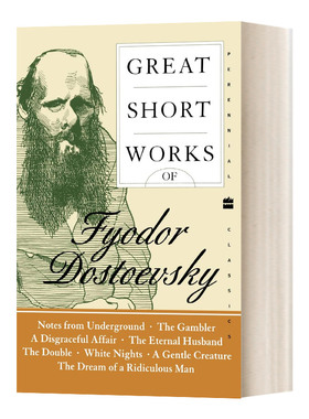 托斯妥耶夫斯基短篇作品集 Great Short Works of Fyodor Dostoevsky 英文原版文学诗歌读物 进口英语书籍