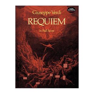 英文原版 Requiem 安魂曲 经典管弦乐乐谱完整版 朱塞佩·威尔第 英文版 进口英语原版书籍