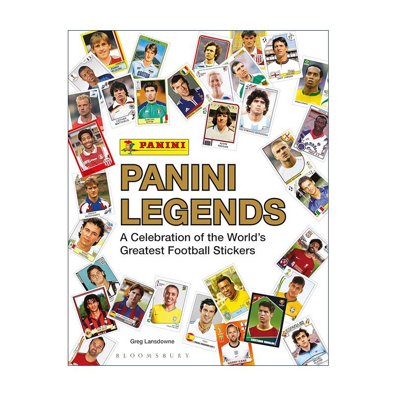 英文原版 Panini Legends 帕尼尼足球贴纸收藏 纪念伟大的足球运动员们 精装 英文版 进口英语原版书籍