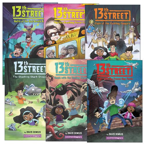 英文原版 13th Street 第13大街6册 奇幻冒险儿童小说 初级章节桥梁书 6-10岁 英文版 进口英语原版书籍