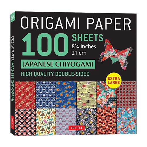 英文原版 Origami Paper 100 sheets Japanese Chiyogami 8 1/4