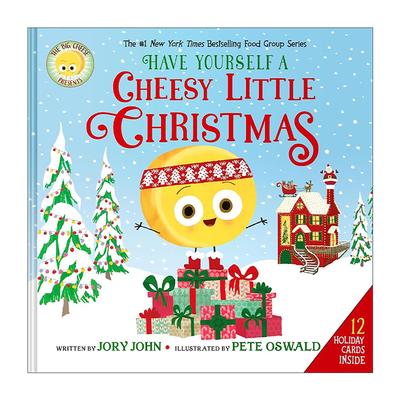 英文原版 The Big Cheese Presents Have Yourself a Cheesy Little Christmas 大芝士节日版 含15张节日卡 圣诞节 精装绘本英文版