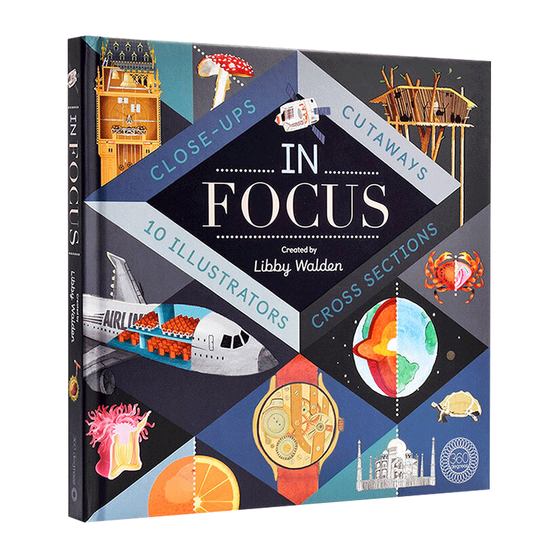 世界奇趣大透视 In Focus 精装 英文原版大开机关翻翻书 英文版儿童科普百科绘本 进口英语书籍