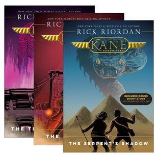 英文原版 The Kane Chronicles 埃及守护神系列3册 Percy Jackson波西杰克逊第三季 儿童奇幻小说 英文版 进口英语原版书籍