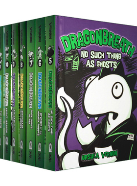 英文原版 Dragonbreath 龙吸系列5-11册 精装 全彩儿童幽默漫画桥梁章节小说 中小学课外英语读物 Ursula Vernon 英文版 进口书籍