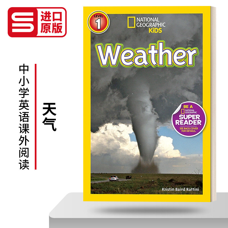 kids readers l1 weather 国家地理儿童分级读物第1级 天气 英文原版