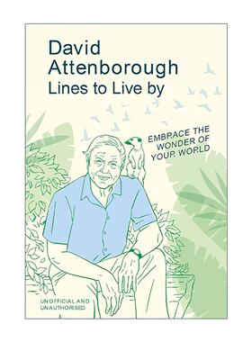 英文原版 David Attenborough Lines to Live By 大卫·爱登堡的人生格言 精装 现代自然纪录片之父 英文版 进口英语原版书籍