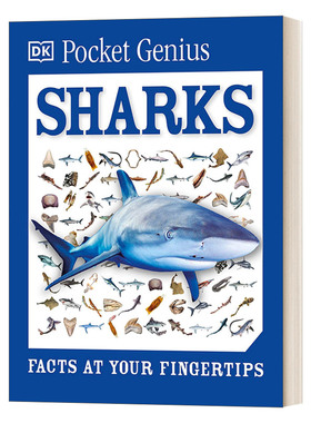英文原版 Pocket Genius Sharks Facts at Your Fingertips DK百科知识口袋书 口袋天才系列 鲨鱼 英文版 进口英语原版书籍