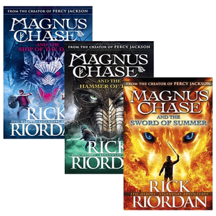 马格纳斯与仙宫之神 Magnus Chase 波西杰克逊北欧神话 The Sword of Summer 夏日之剑 雷神之锤 死亡之舟 英文原版科幻小说