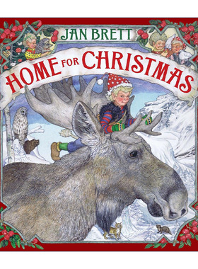 英文原版 Home for Christmas 回家过圣诞 儿童童话绘本 Jan Brett 精装 英文版 进口英语原版书籍