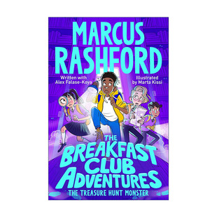 Monster The Treasure 英文原版 早餐俱乐部 英文版 Club 儿童友谊冒险章节桥梁书 Breakfast Adventures 寻宝怪兽 Hunt