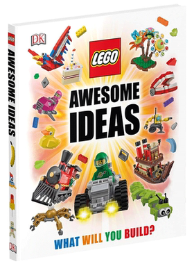 乐高好创意 精彩搭建指南 英文原版儿童读物 LEGO Awesome Ideas 全彩精装 DK百科全书 想象力培养 英文版进口英语书籍