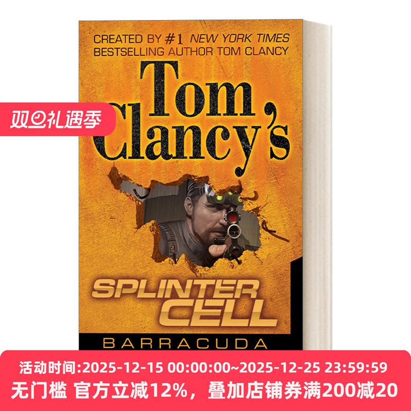 英文原版 Tom Clancy's Splinter Cell 02 Operation Barracuda 汤姆克兰西细胞分裂2 梭鱼行动 David Michaels 进口英语原版书籍