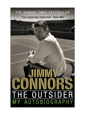 英文原版 The Outsider My Autobiography 吉米·康纳斯自传 美国前职业网球运动员 英文版 进口英语原版书籍