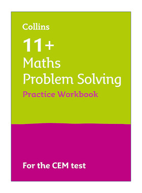 英文原版 Collins 11+ Maths Problem Solving Practice Workbook 柯林斯英国小升初CEM考试数学问题解决练习册 进口英语原版书籍