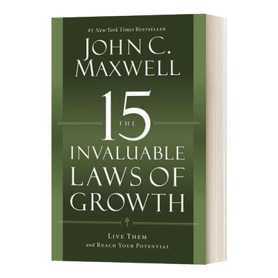 个人成长力15法则 The 15 Invaluable Laws of Growth 自我成长 成功学 约翰 麦克斯韦尔 英文原版励志读物 进口英语书籍