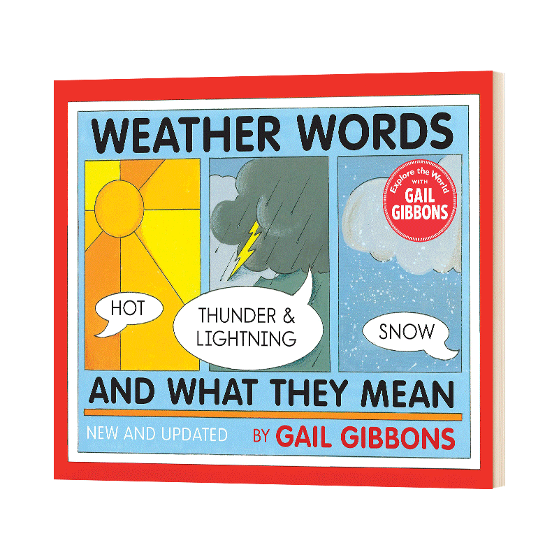 盖尔吉本斯少儿百科系列 关于天气的书 新版 Weather Words and What They Mean 英文原版儿童科普绘本 进口英语书籍