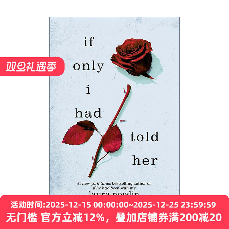 英文原版 If Only I Had Told Her 如果我曾对她说 纽约时报畅销书 Laura Nowlin 英文版 进口英语原版书籍