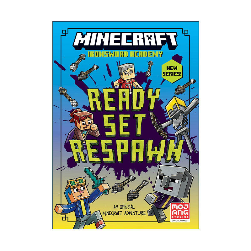 英文原版 Minecraft Ready Set Respawn 我的世界小说 铁剑学院系列1 预备 设置 复活 英文版 进口英语原版书籍