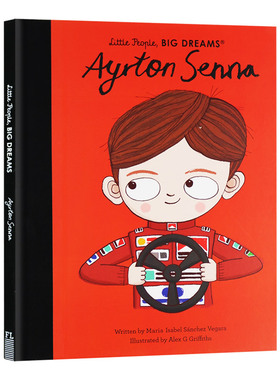 小男孩大梦想 埃尔顿塞纳 Ayrton Senna Little People Big Dreams 英文原版名人传记 儿童启蒙英语绘本 精装 英文版进口书籍