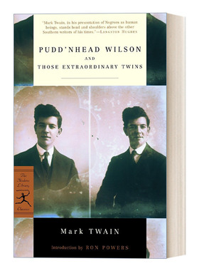 英文原版 Pudd'nhead Wilson Modern Library Classics 傻瓜威尔逊 Mark Twain马克吐温 兰登书屋现代图书馆经典系列 进口英语书籍