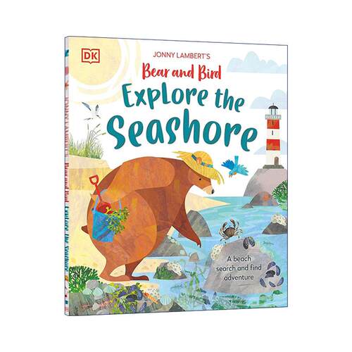 英文原版 Jonny Lambert’s Bear and Bird Explore the Seashore 约翰尼·兰伯特的熊与鸟 探索海岛 英文版 进口英语原版书籍