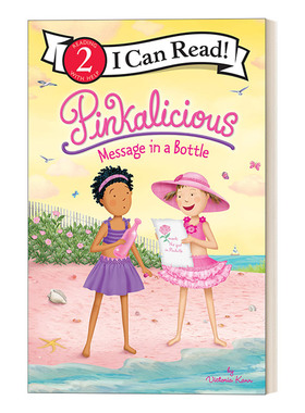 英文原版 Pinkalicious Message in a Bottle 瓶中信 粉红控 I Can Read Level 1分级阅读 英文版 进口英语原版书籍