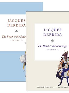 英文原版 The Beast and the Sovereign 野兽与主权者系列2册 哲学 雅克·德里达 英文版 进口英语原版书籍
