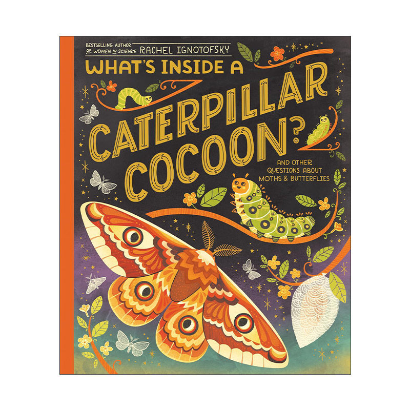 英文原版 What's Inside a Caterpillar Cocoon 毛毛虫的构造 儿童精装自然昆虫科普百科绘本 Rachel Ignotofsky 进口英语原版书籍