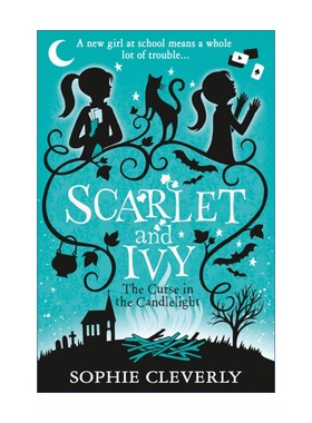 英文原版 The Curse in the Candlelight 斯嘉丽和艾薇推理系列5 烛火的诅咒 Sophie Cleverly儿童侦探小说 进口英语原版书籍